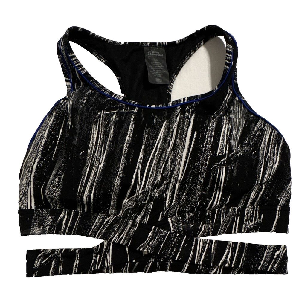 Sports Illustrated XXL Racerback Sports Bra Medium Support Wireless Abstract